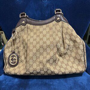 Gucci Canvas Sukey Medium Tote Bag,